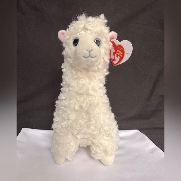 Ty Lily the Llama 8” Plush - White plush llama, Baby shower gift - Picture 6 of 6